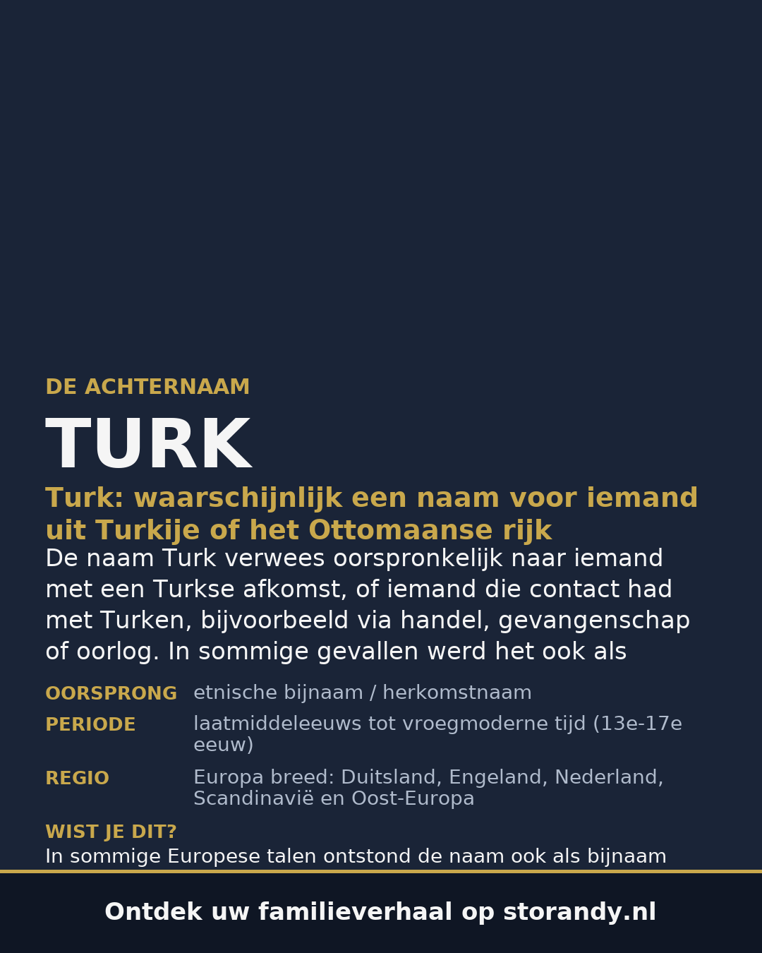 Familiewapen van de achternaam TURK