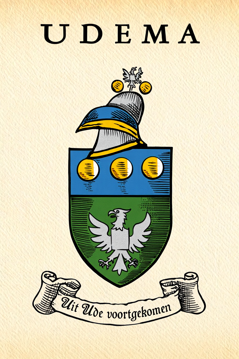 Familiewapen van de achternaam UDEMA
