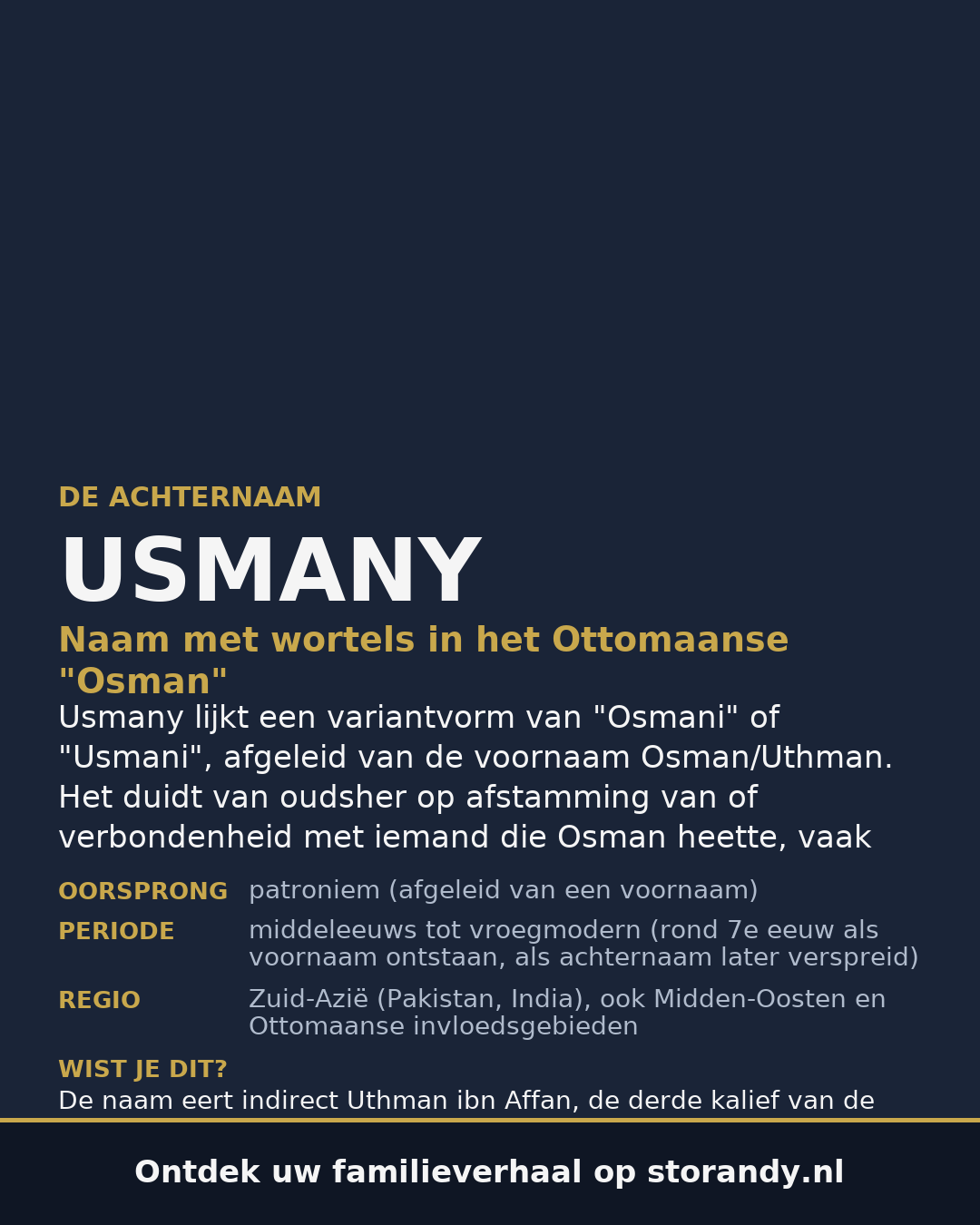 Familiewapen van de achternaam USMANY