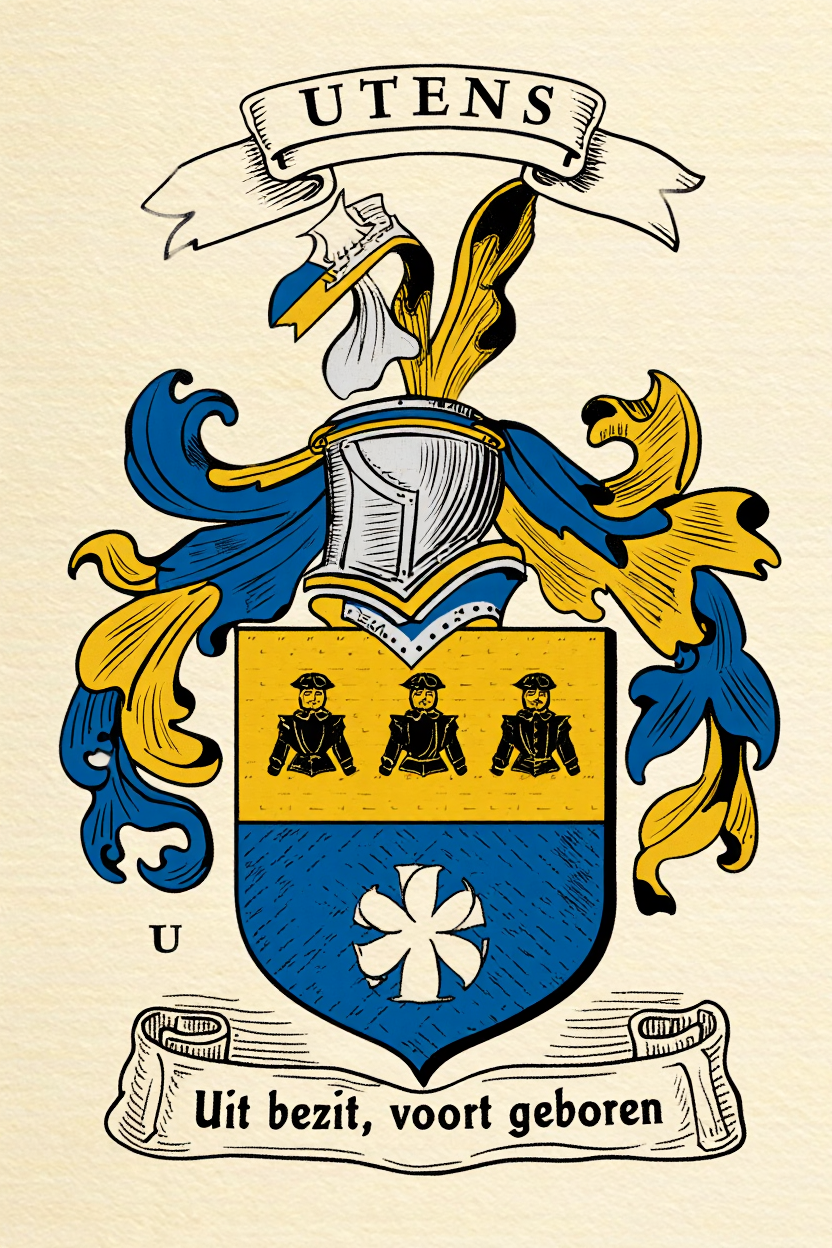 Familiewapen van de achternaam UTENS (vergrendeld)