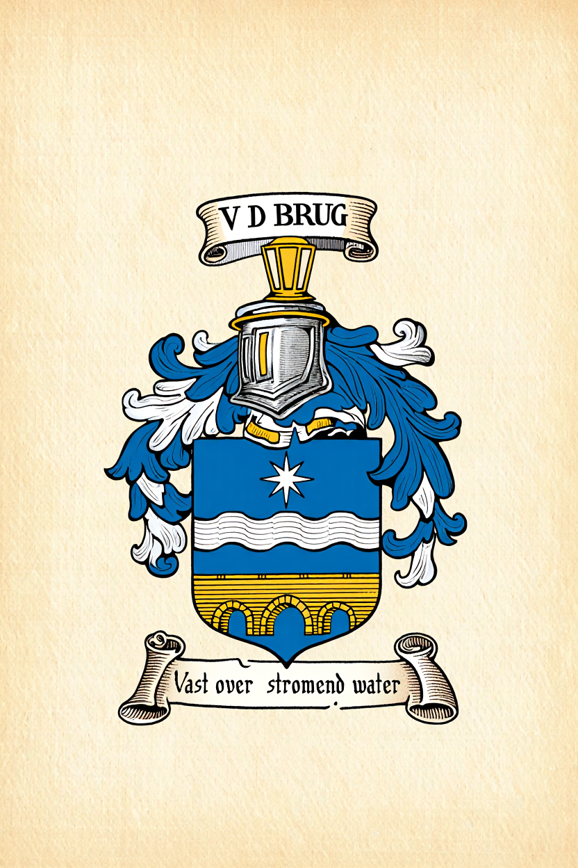 Familiewapen van de achternaam V D BRUG