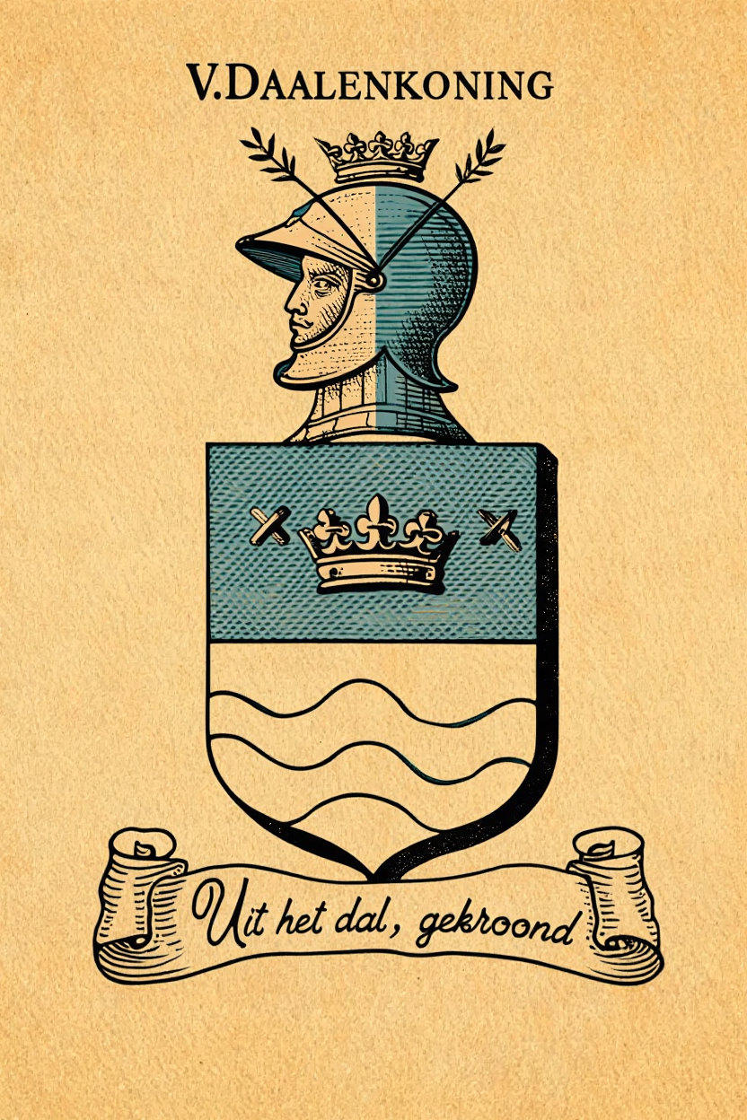 Familiewapen van de achternaam V.DAALENKONING