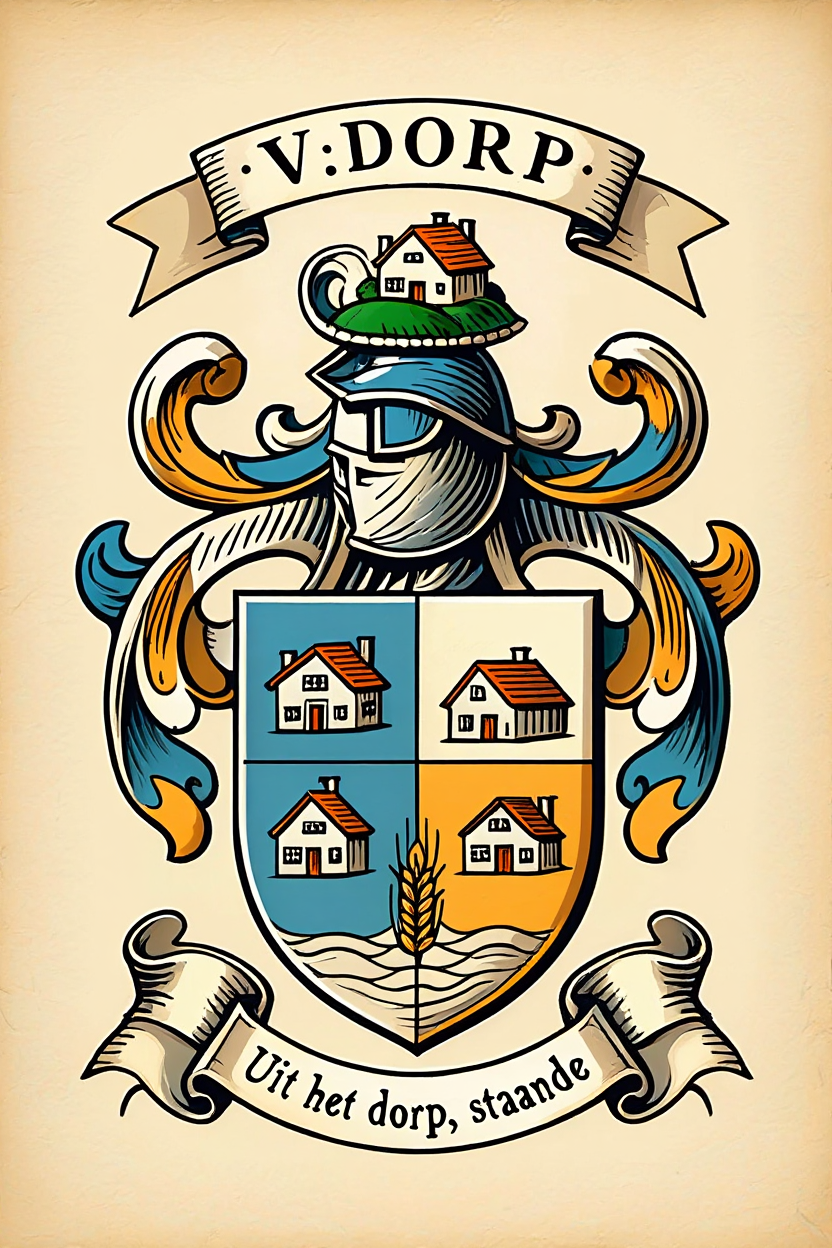 Familiewapen van de achternaam V.DORP