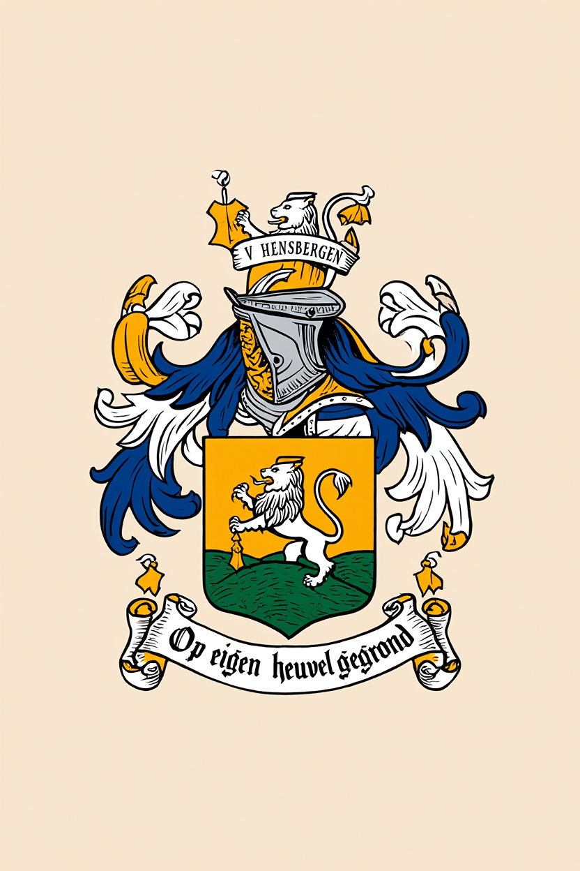 Familiewapen van de achternaam V HENSBERGEN