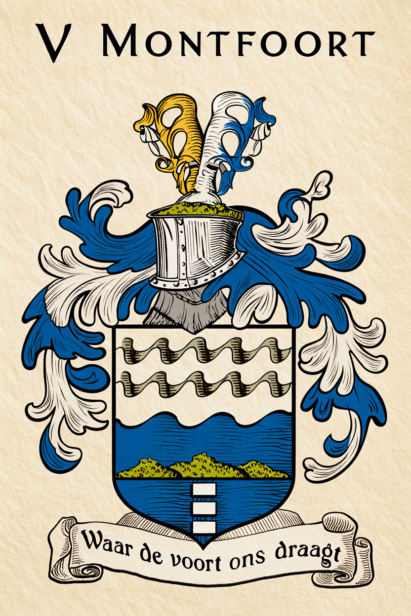 Familiewapen van de achternaam V MONTFOORT