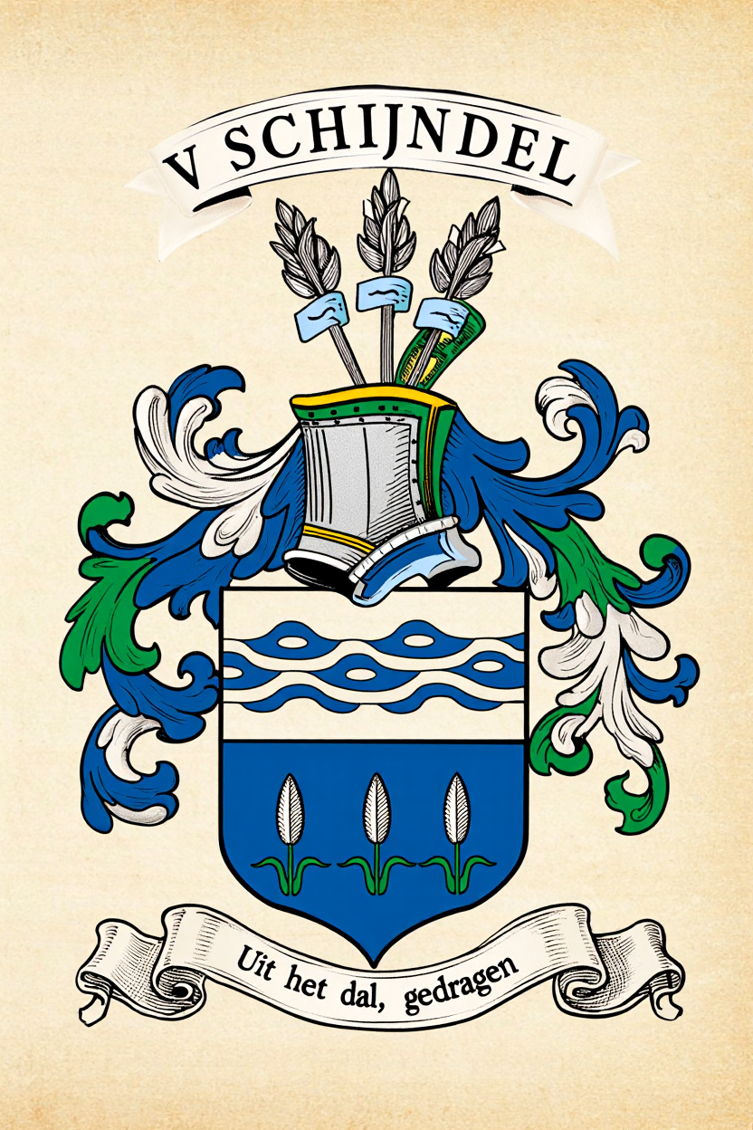 Familiewapen van de achternaam V SCHIJNDEL