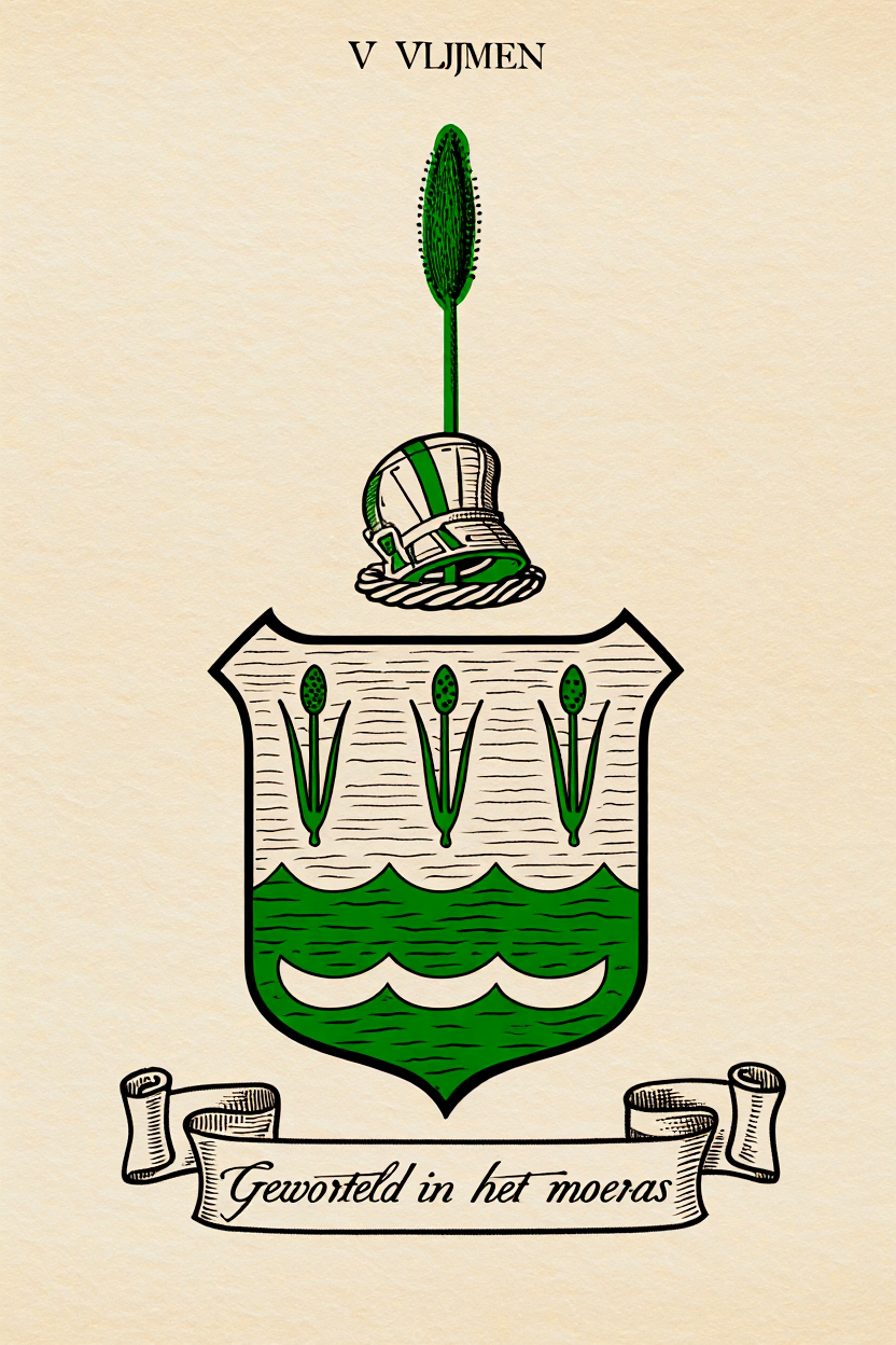 Familiewapen van de achternaam V VLIJMEN (vergrendeld)