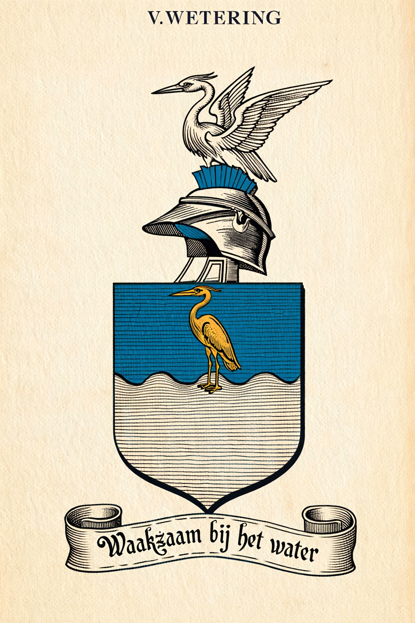 Familiewapen van de achternaam V.WETERING