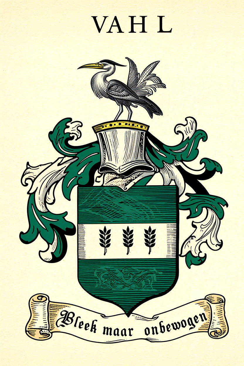 Familiewapen van de achternaam VAHL