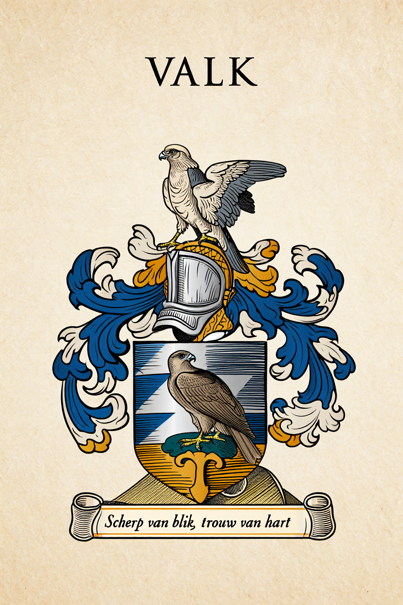 Familiewapen van de achternaam VALK