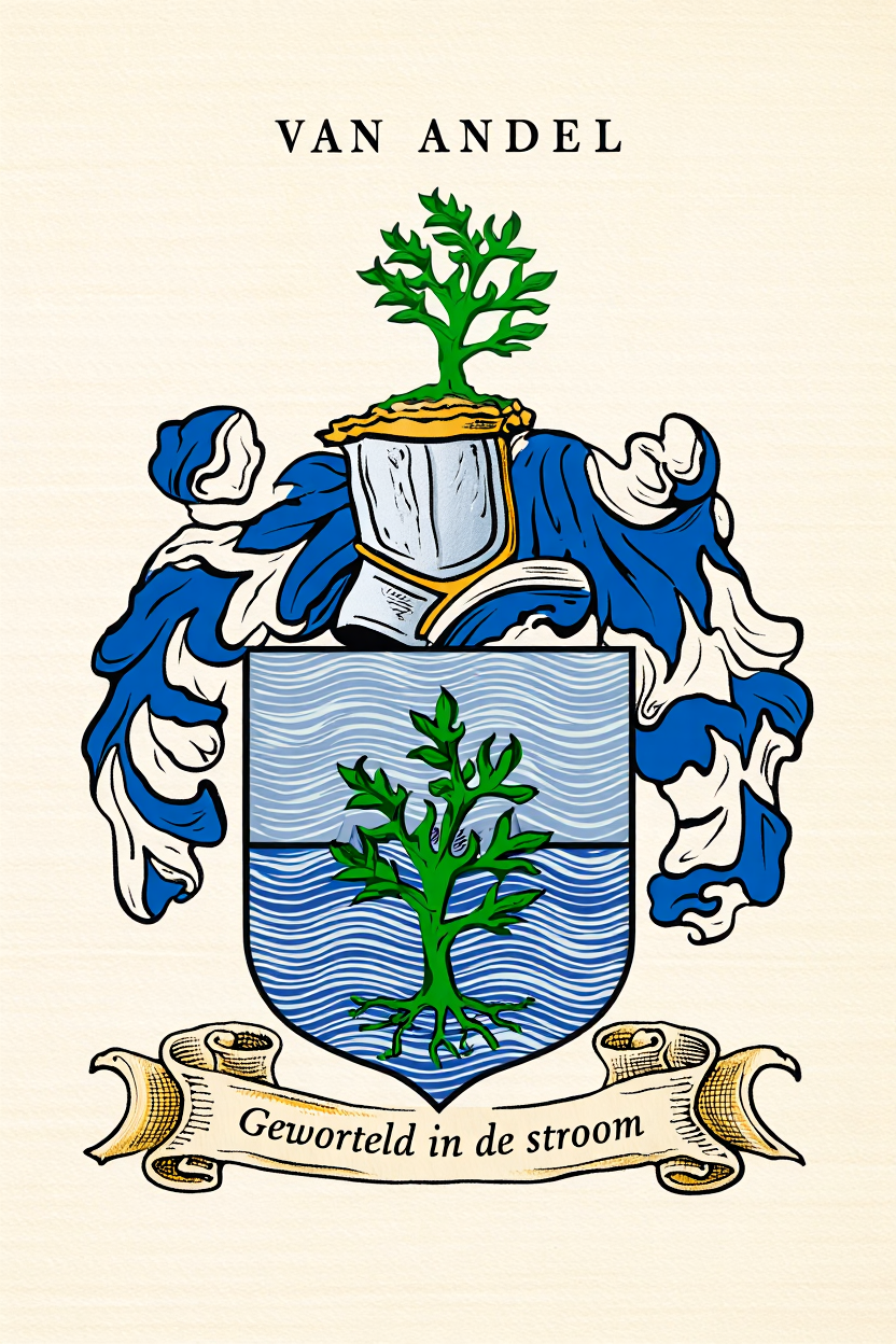 Familiewapen van de achternaam VAN ANDEL