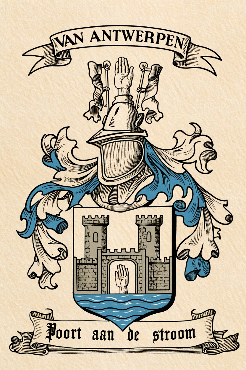 Familiewapen van de achternaam VAN ANTWERPEN