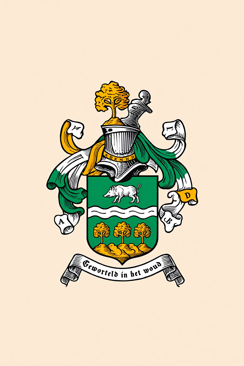 Familiewapen van de achternaam VAN ARDENND (vergrendeld)