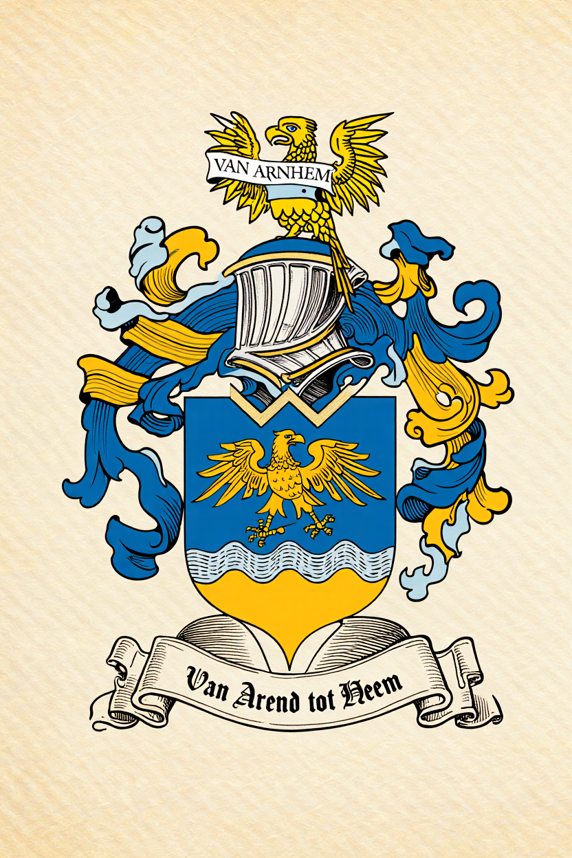 Familiewapen van de achternaam VAN ARNHEM (vergrendeld)
