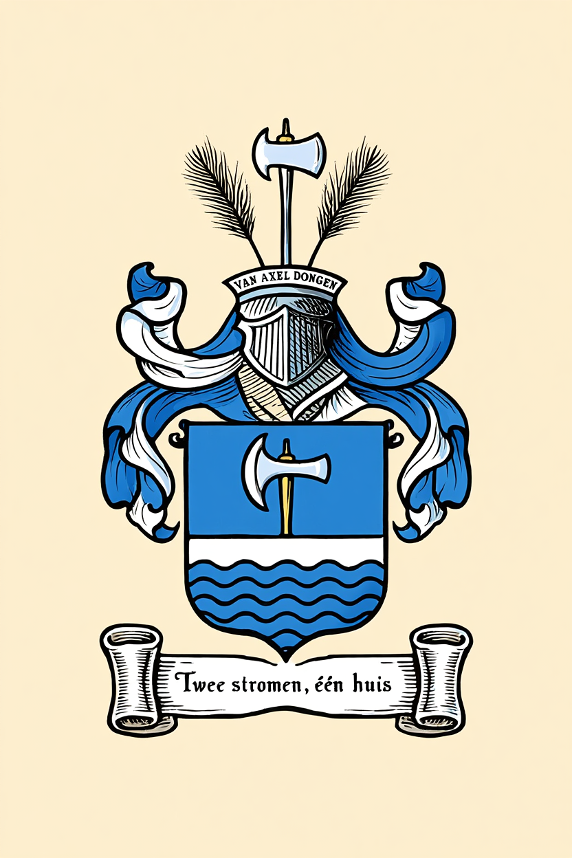 Familiewapen van de achternaam VAN AXEL DONGEN