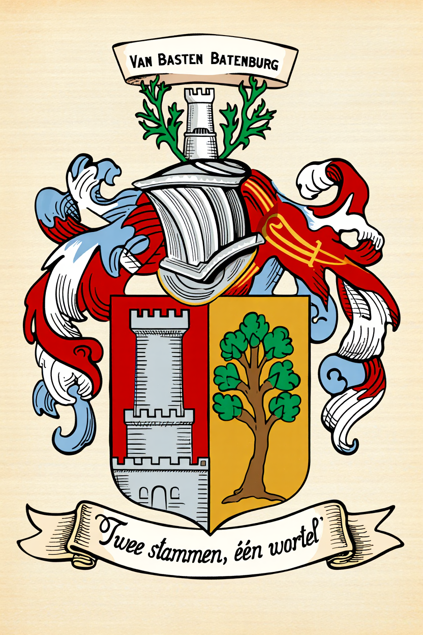 Familiewapen van de achternaam VAN BASTEN BATENBURG