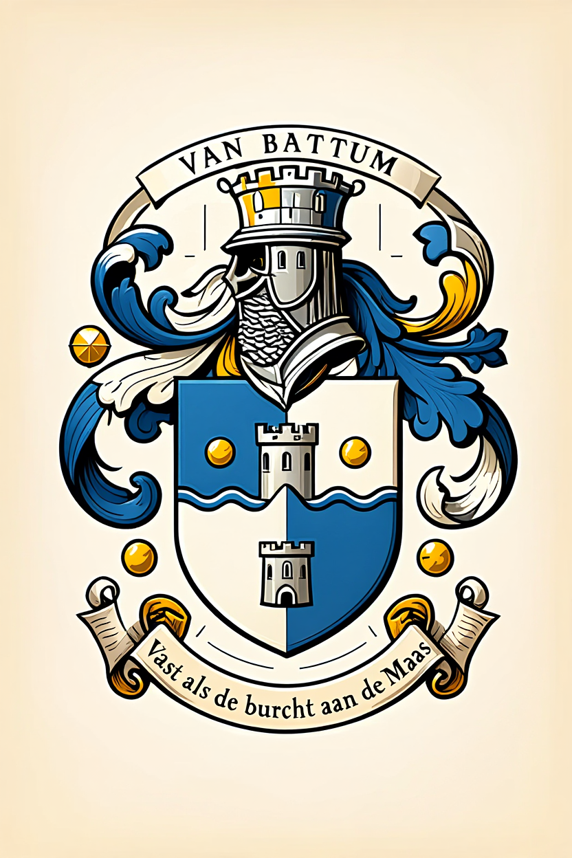 Familiewapen van de achternaam VAN BATTUM