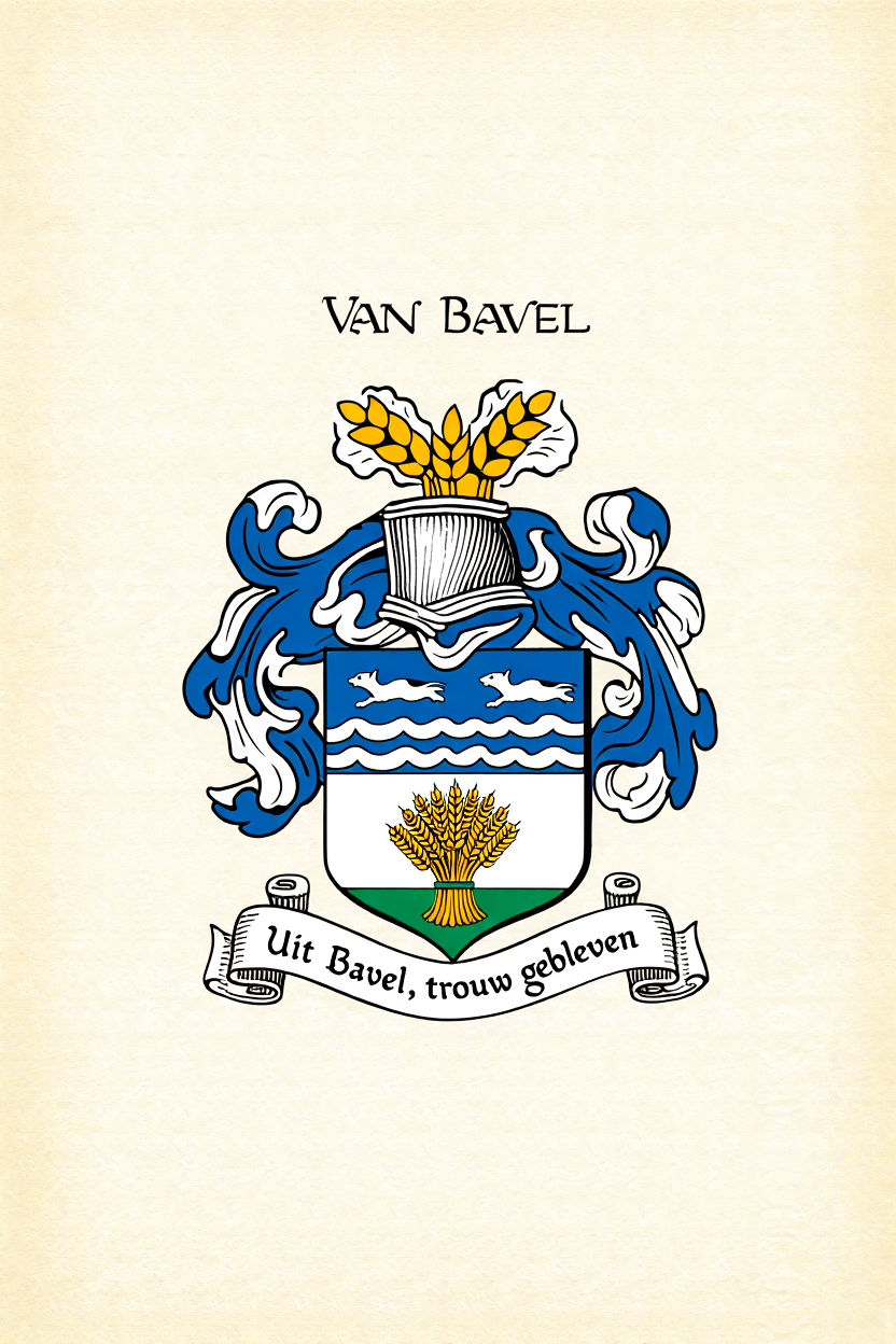 Familiewapen van de achternaam VAN BAVEL