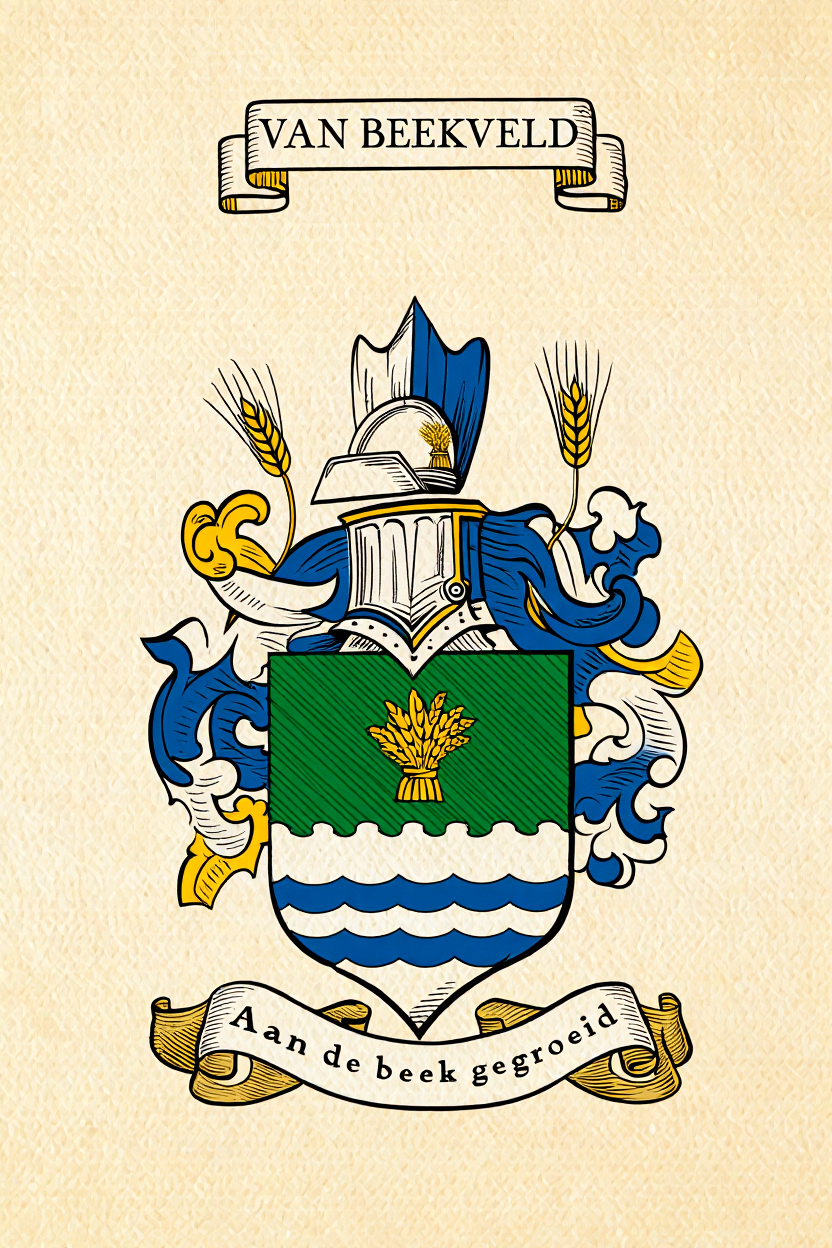 Familiewapen van de achternaam VAN BEEKVELD
