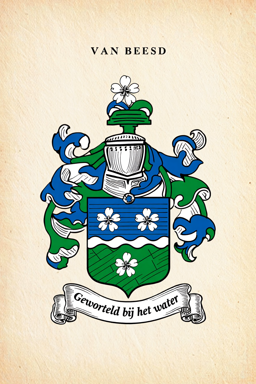 Familiewapen van de achternaam VAN BEESD