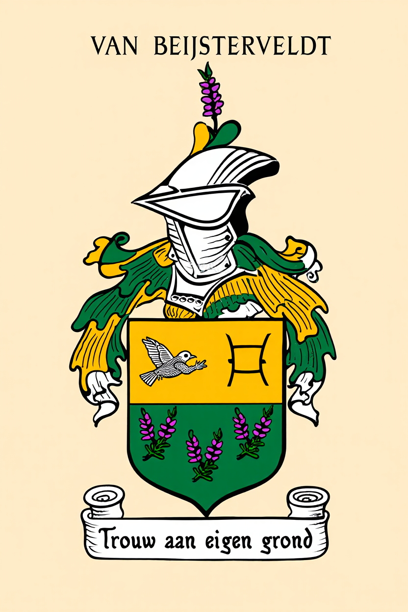 Familiewapen van de achternaam VAN BEIJSTERVELDT (vergrendeld)