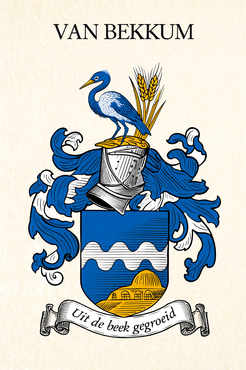 Familiewapen van de achternaam VAN BEKKUM