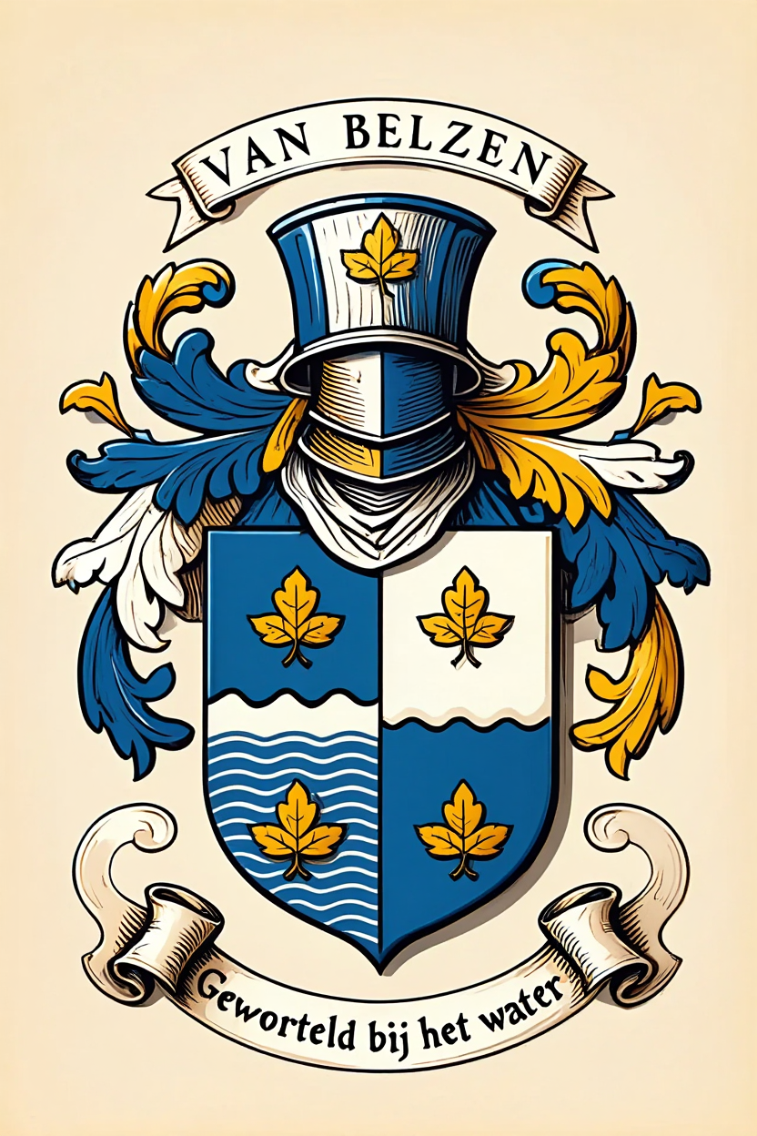 Familiewapen van de achternaam VAN BELZEN