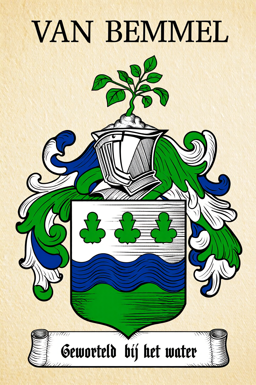 Familiewapen van de achternaam VAN BEMMEL