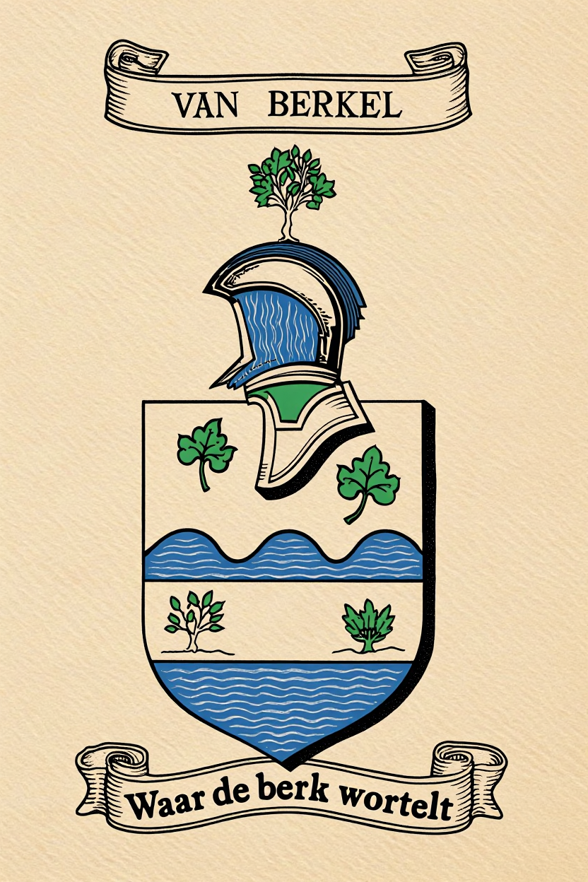 Familiewapen van de achternaam VAN BERKEL