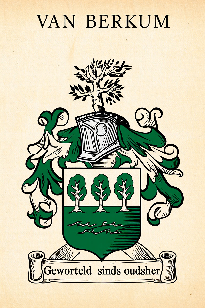 Familiewapen van de achternaam VAN BERKUM