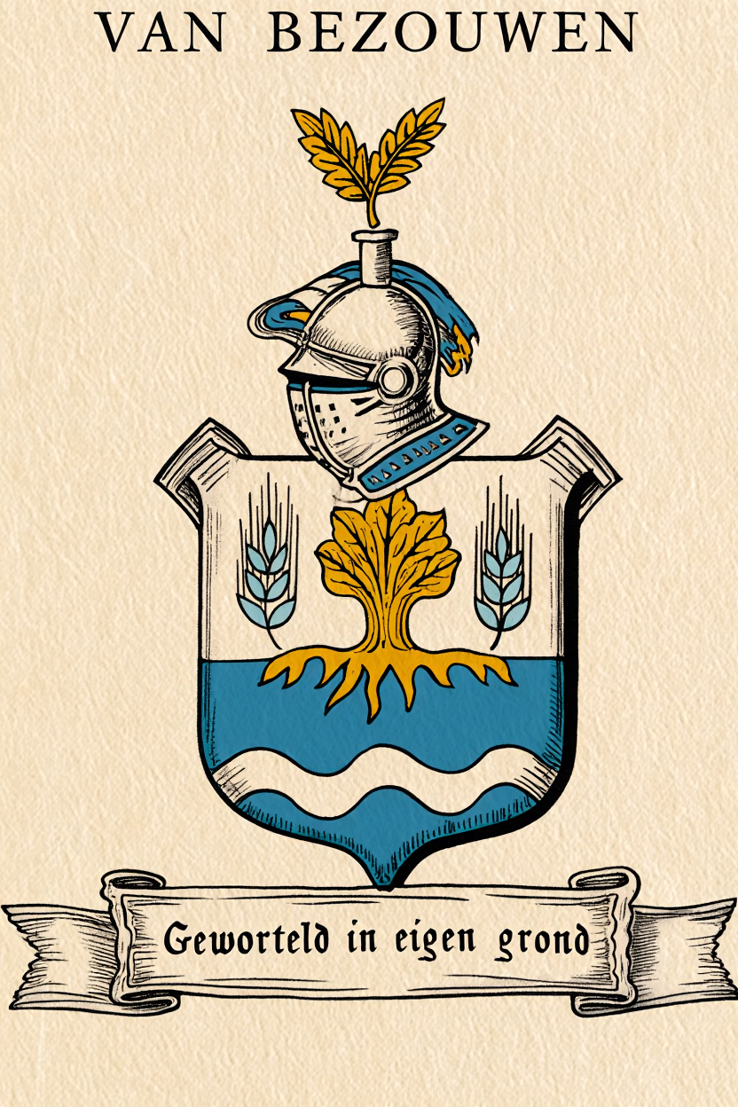Familiewapen van de achternaam VAN BEZOUWEN