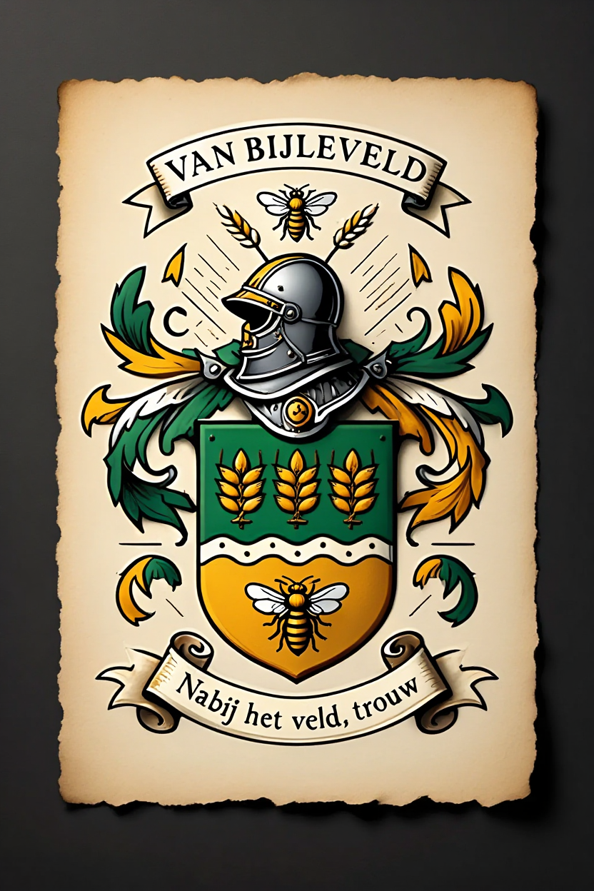 Familiewapen van de achternaam VAN BIJLEVELD