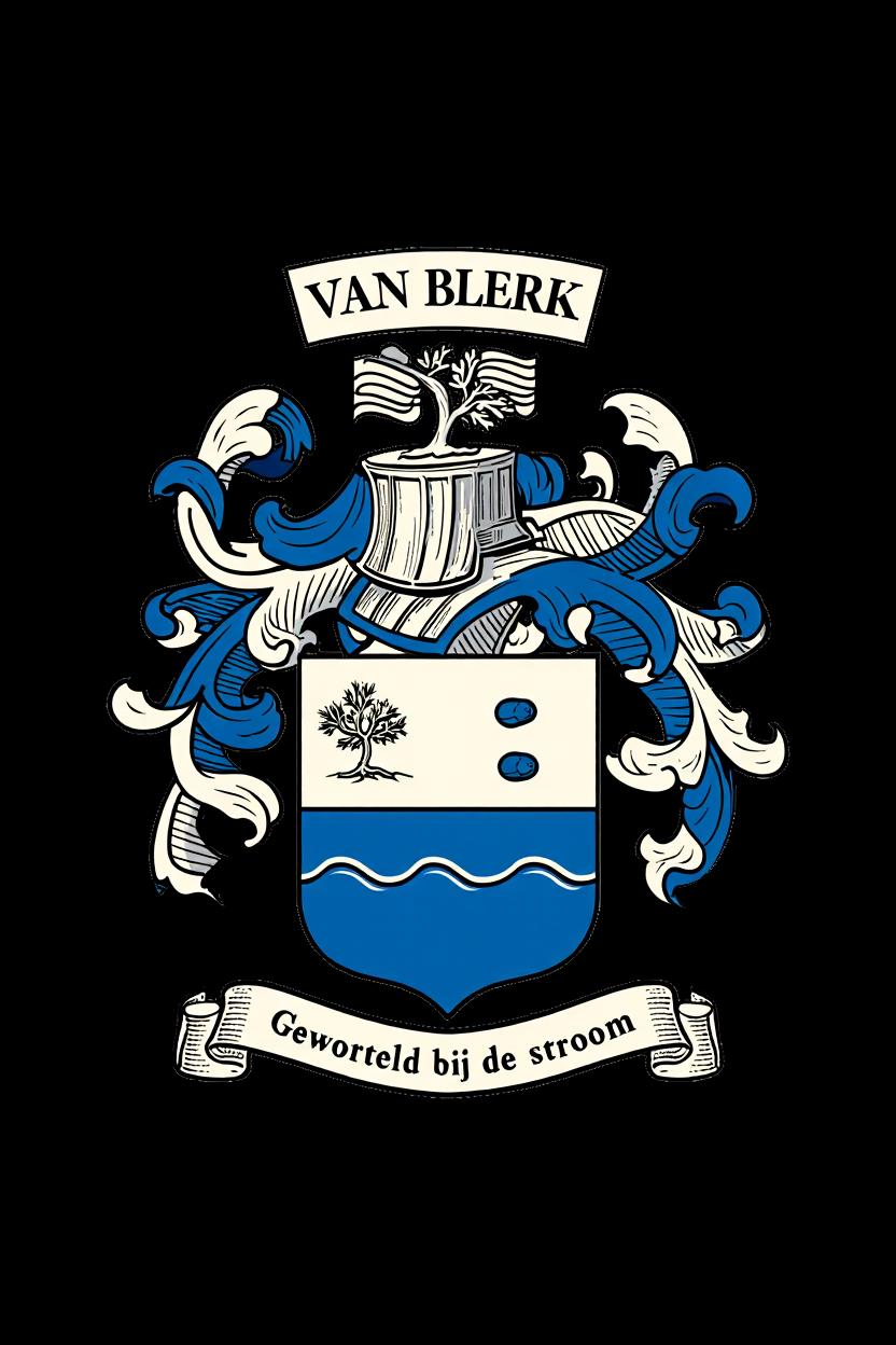 Familiewapen van de achternaam VAN BLERK (vergrendeld)