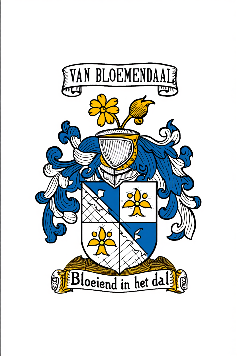 Familiewapen van de achternaam VAN BLOEMENDAAL