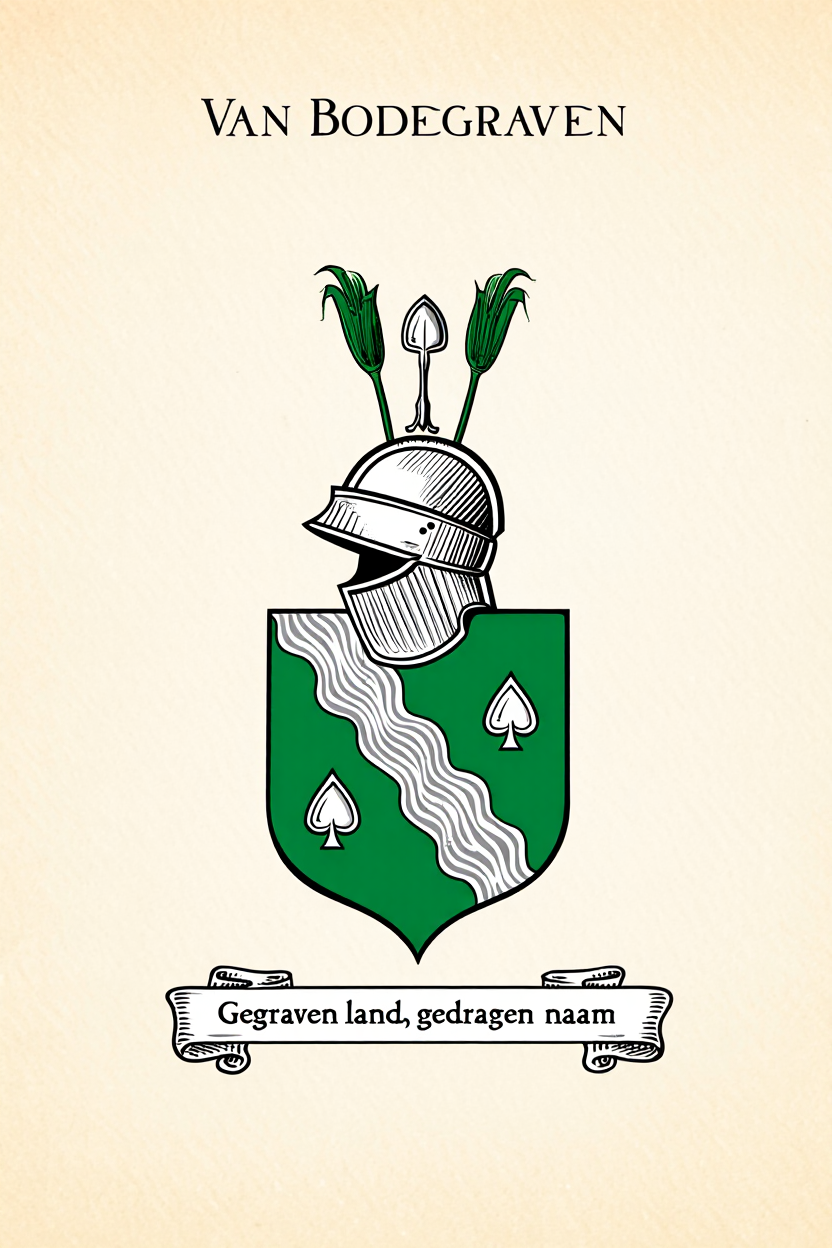 Familiewapen van de achternaam VAN BODEGRAVEN