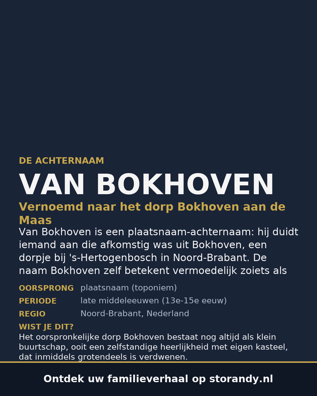 Familiewapen van de achternaam VAN BOKHOVEN