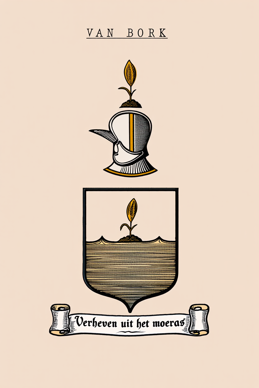 Familiewapen van de achternaam VAN BORK