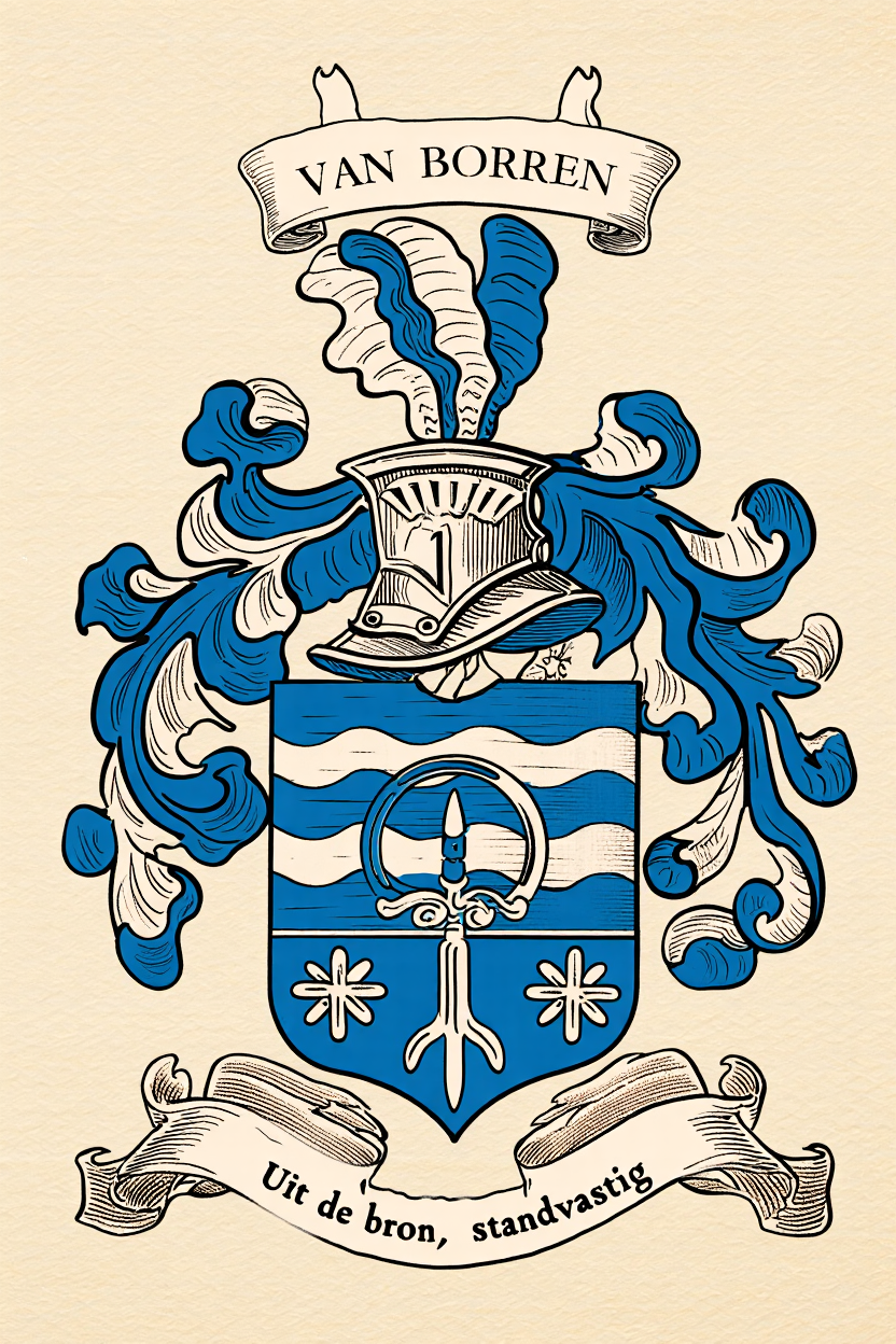 Familiewapen van de achternaam VAN BORREN