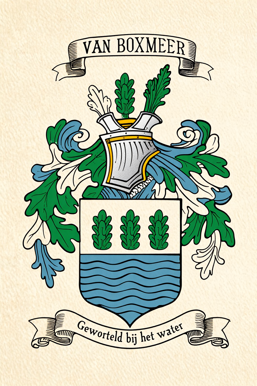 Familiewapen van de achternaam VAN BOXMEER
