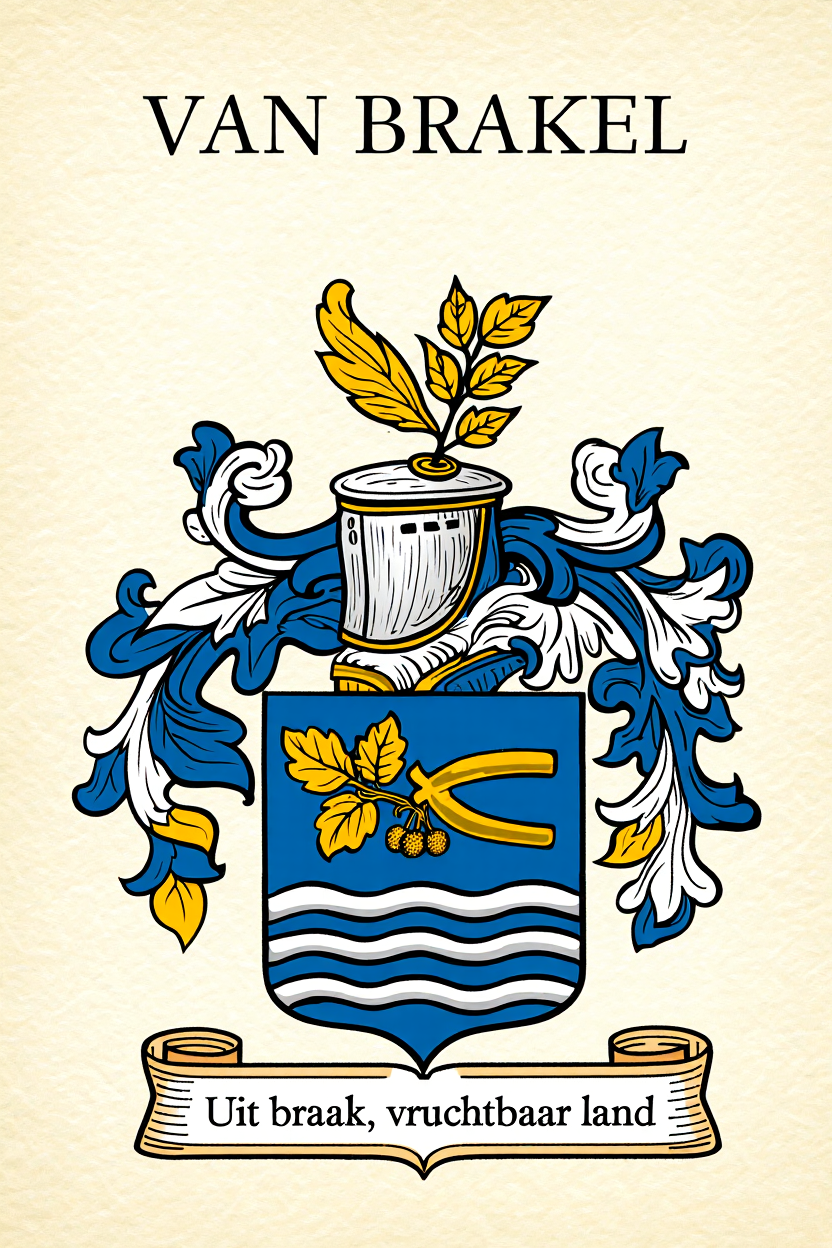 Familiewapen van de achternaam VAN BRAKEL