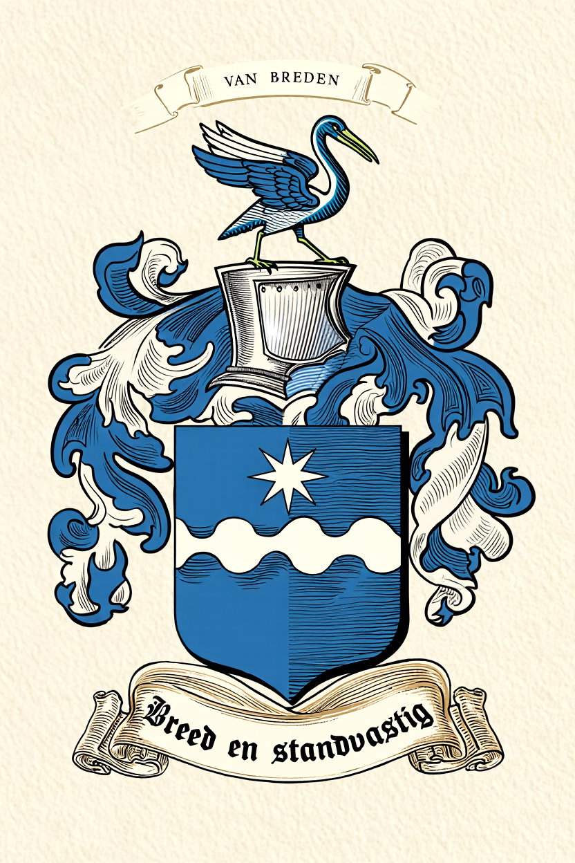 Familiewapen van de achternaam VAN BREDEN