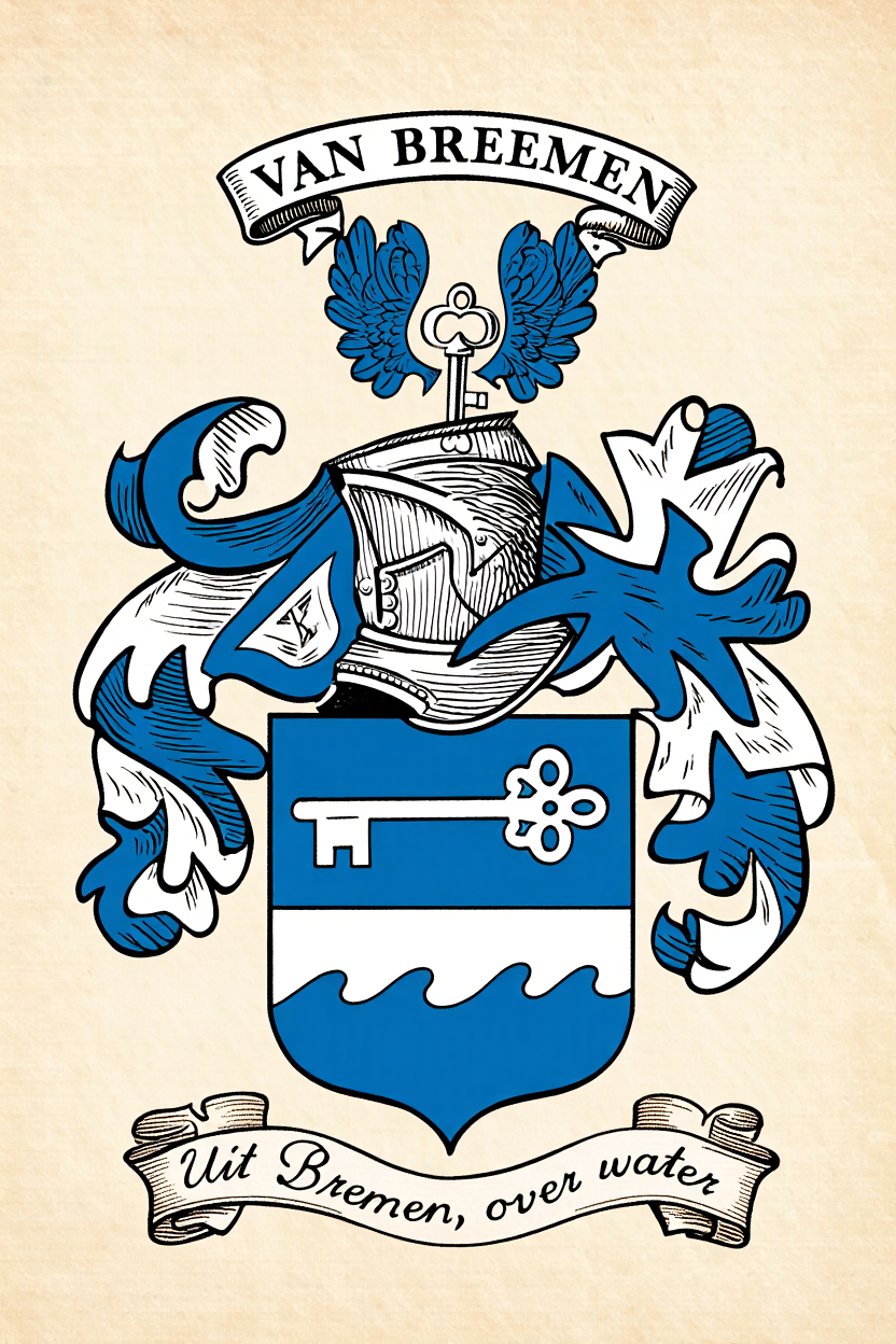Familiewapen van de achternaam VAN  BREEMEN