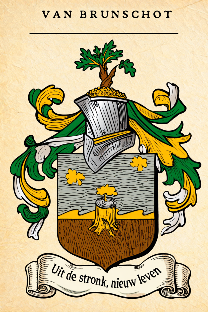 Familiewapen van de achternaam VAN BRUNSCHOT
