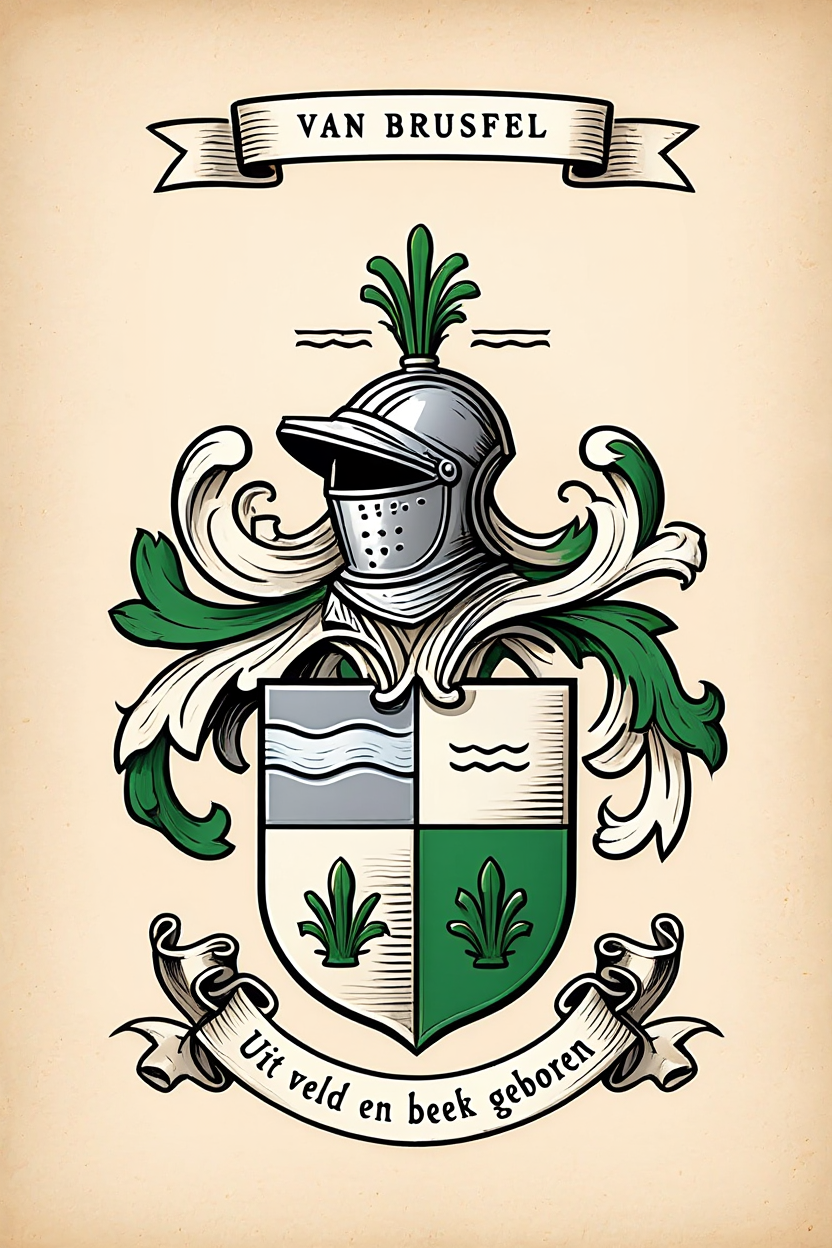 Familiewapen van de achternaam VAN BRUSFEL