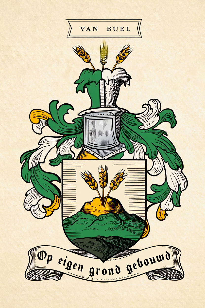 Familiewapen van de achternaam VAN BUEL