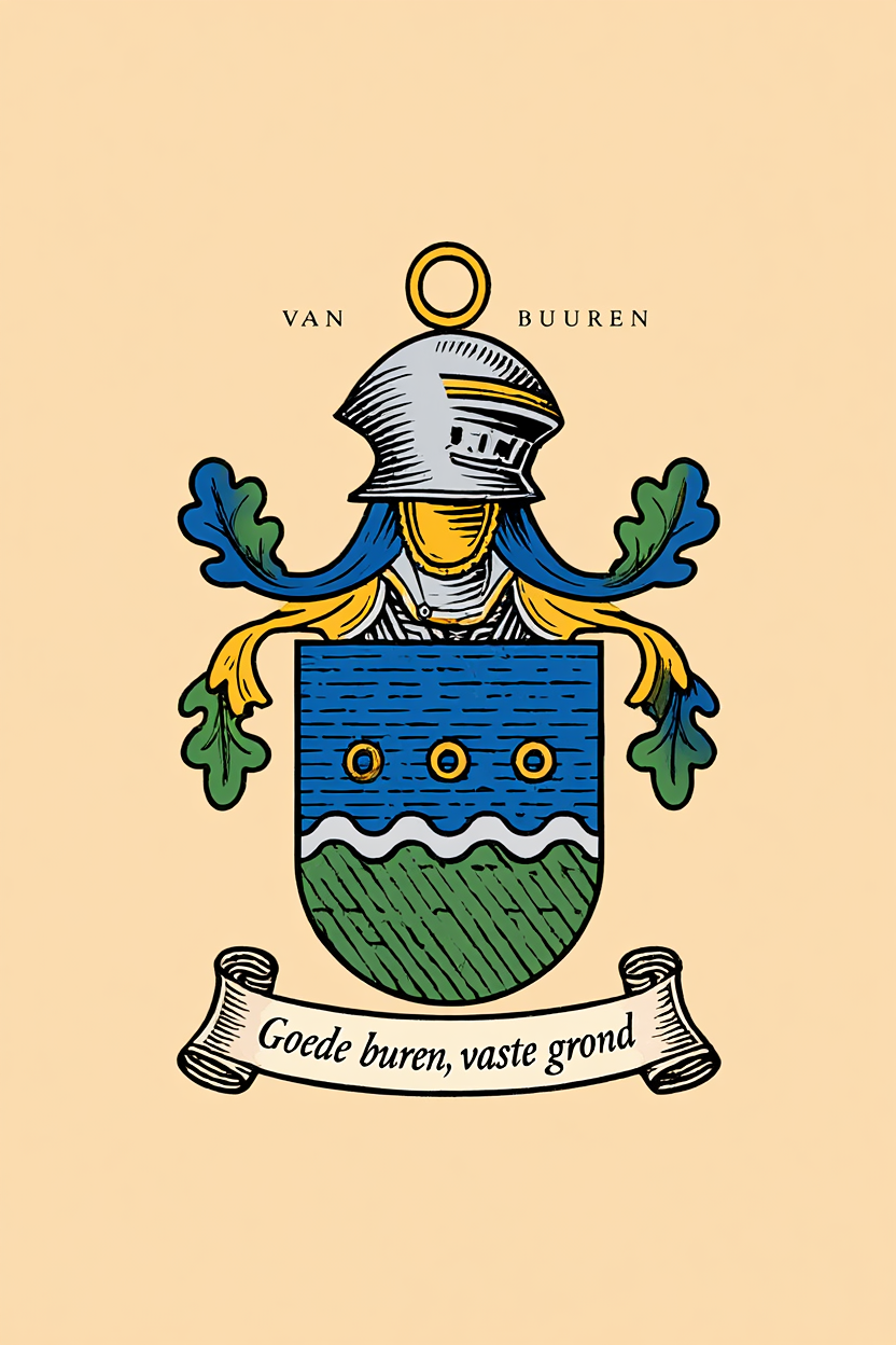 Familiewapen van de achternaam VAN BUUREN
