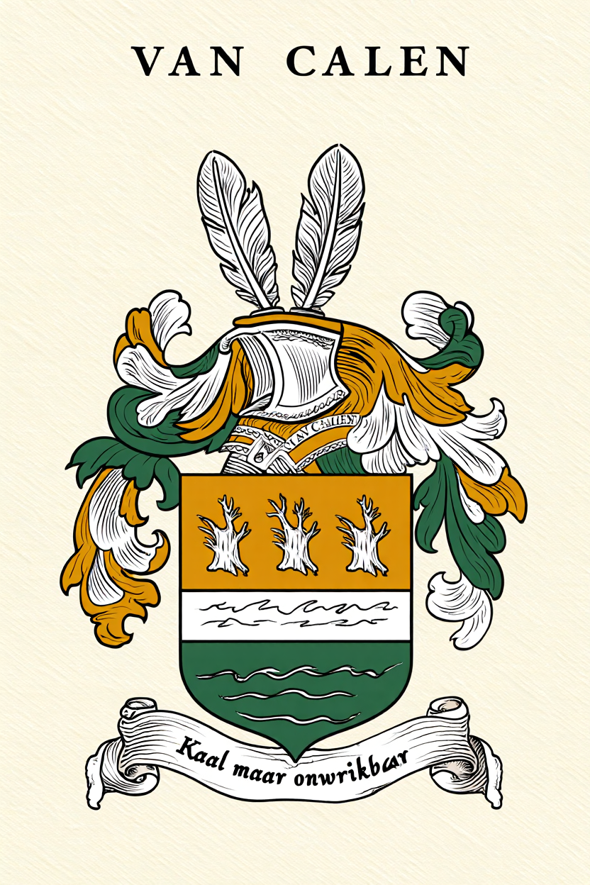 Familiewapen van de achternaam VAN CALEN