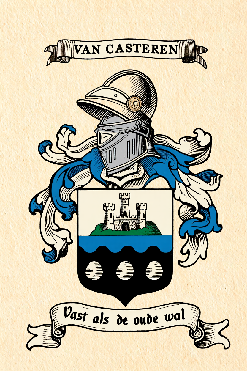 Familiewapen van de achternaam VAN CASTEREN