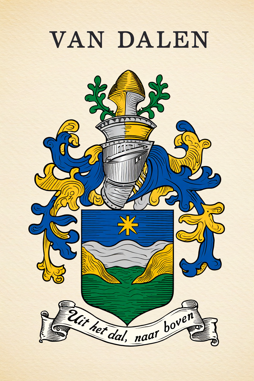 Familiewapen van de achternaam VAN DALEN