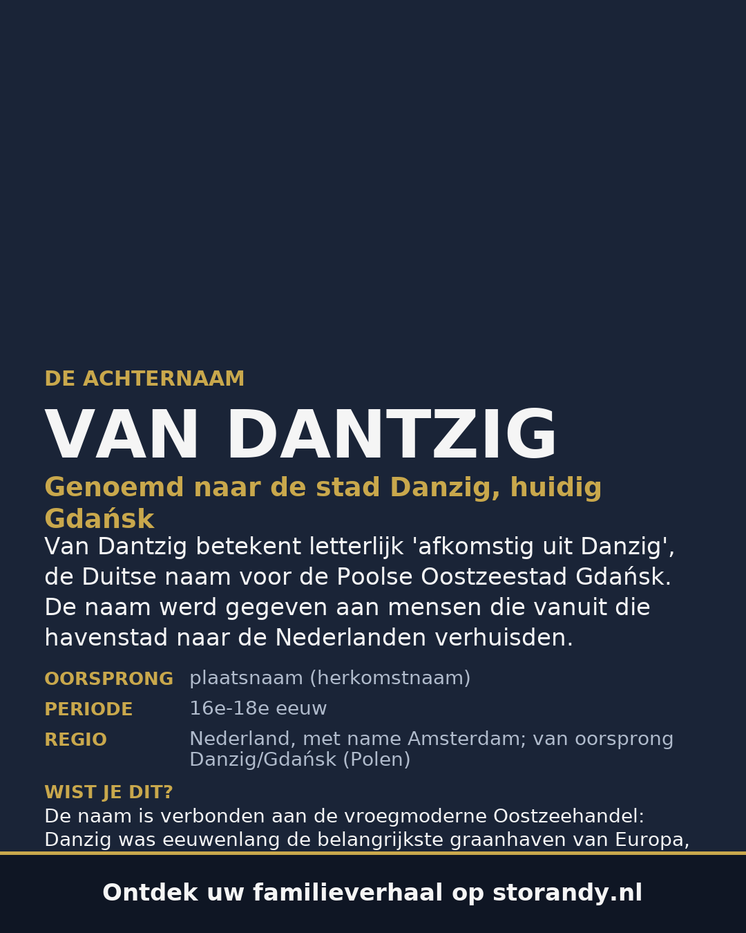 Familiewapen van de achternaam VAN DANTZIG